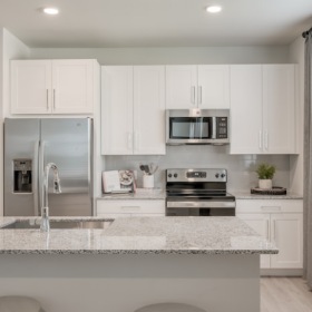kitchen in a luxury Houston apartment kitchen in a luxury Houston apartment