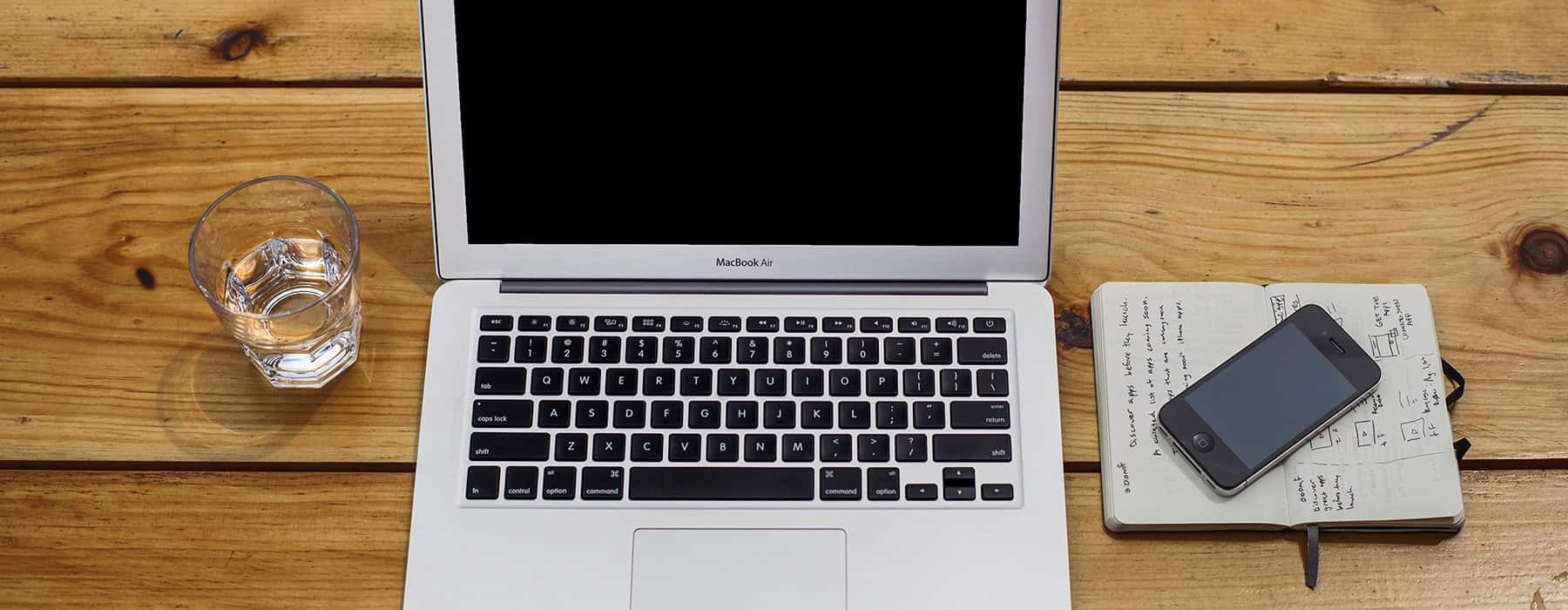 laptop on desk